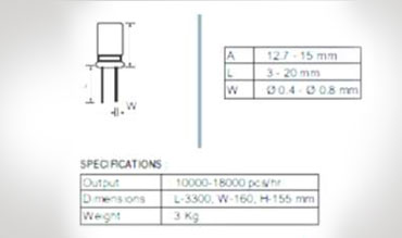 COMPONENT FORMING MACHINE- RADIAL MAP860R